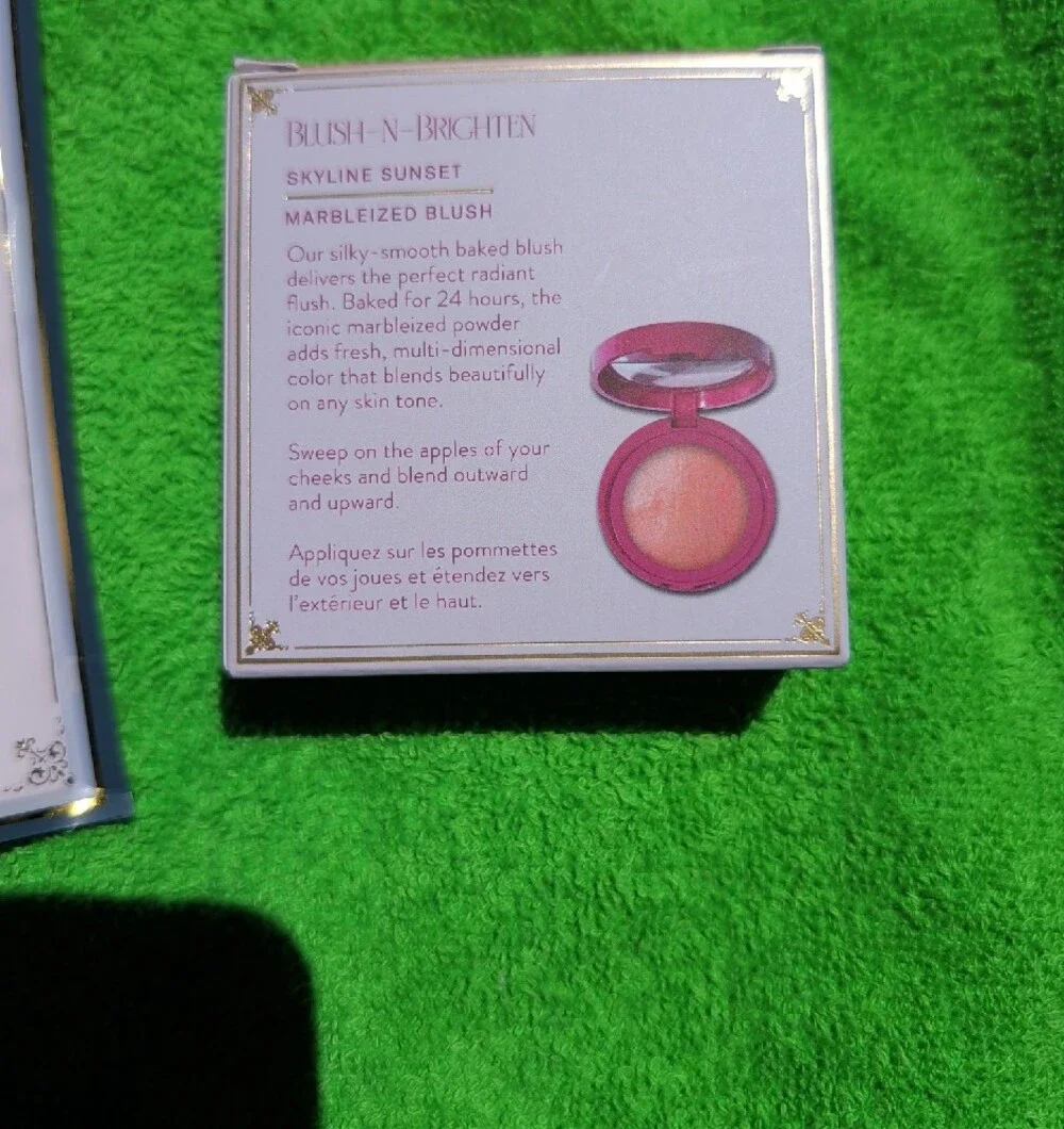 Laura Geller Retractable Angled Kabuki Brush & Baked Blush-N-Brighten New